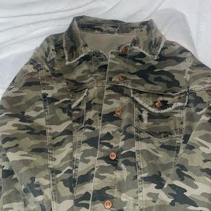 Camo, jean jacket